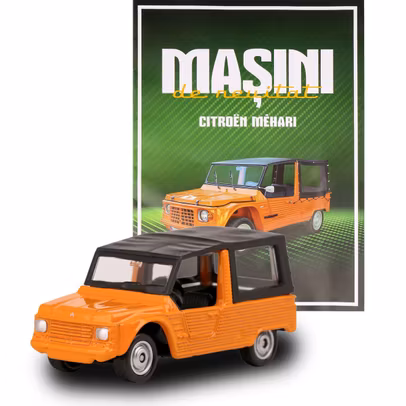 Citroen Mehari portocaliu macheta 1:60 Masini de neuitat Nr.23