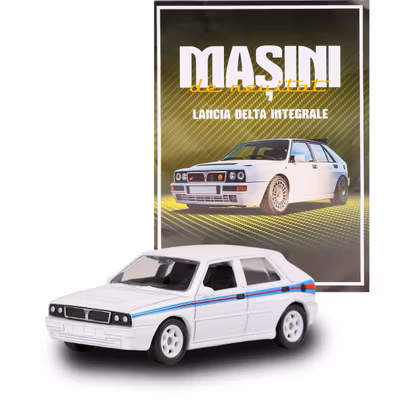 Lancia Delta Integrale alb macheta 1:60 Masini de neuitat Nr.24