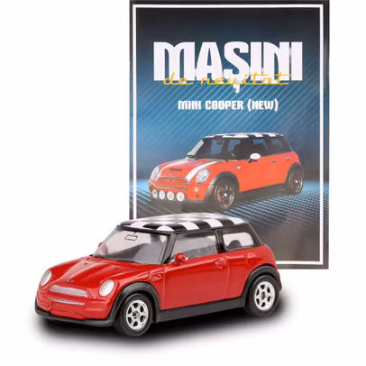 MINI Cooper rosu macheta 1:60 Masini de neuitat Nr.25