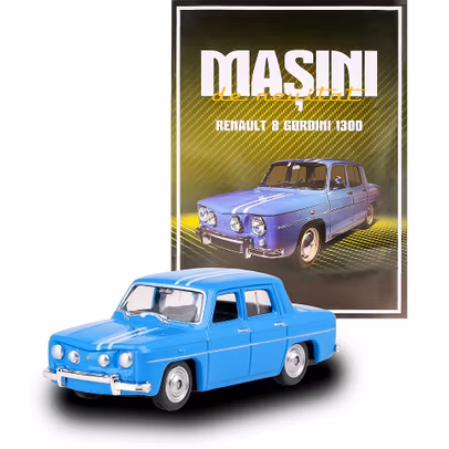 Renault 8 Gordini 1300 albastru macheta 1:60 Masini de neuitat Nr.28