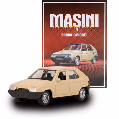 Skoda Favorit crem macheta 1:60 Masini de neuitat Nr.30
