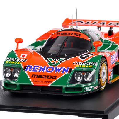 Mazda 787B #55 Weidler/Herbert/Gachot Winner 24h Le Mans 1991, macheta auto, scara 1:18, portocaliu, CMR