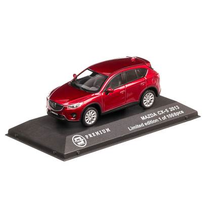 Mazda CX5 2013, macheta auto, scara 1:43, visiniu metalizat, Triple 9