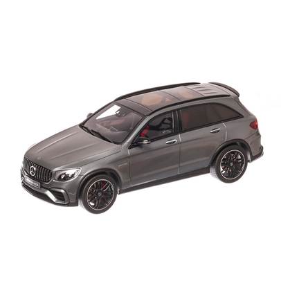 Mercedes-Benz  AMG GLC 63S 2019, macheta auto scara 1:18, gri metalizat, GT-Spirit