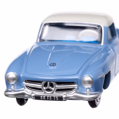 Mercedes-Benz 190 SL 1956, macheta auto, scara 1:43, gri cu albastru, Norev-2