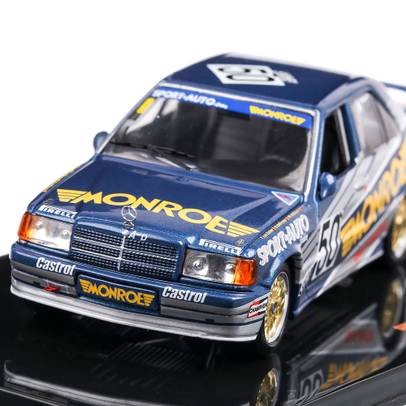 Mercedes-Benz 190E2.3-16 #50 T. Van Dalen, macheta auto, scara 1:43, albastru, IXO
