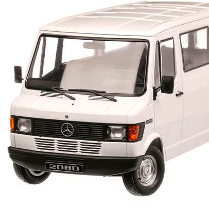 Mercedes-Benz 208D Bus 1988, macheta  auto, scara 1:18, alb, KK Scale