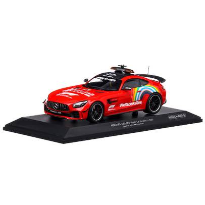 Mercedes-Benz AMG GT-R Safety car Toskana GP F1 2020, macheta auto, scara 1:18, rosu, Minichamps-2