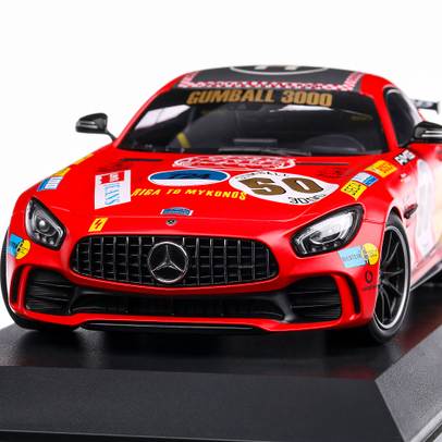 Mercedes-Benz AMG GTR Rote Sau 2017, macheta auto, scara 1:18, rosu, Minichamps