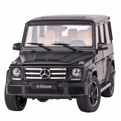 Macheta Mercedes-Benz G-Klasse W463 2015 negru 1 18 iScale - vedere din fata