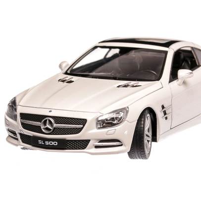 Macheta auto Mercedes-Benz SL 500 2012, scara 1:24, alb, Welly