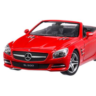 Mercedes-Benz SL500 Convertible 2012, macheta auto, scara 1:24, rosu, Welly