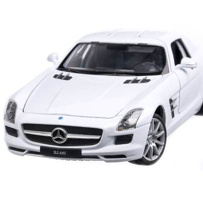 Mercedes-Benz SLS AMG (C197) 2010, macheta auto, scara 1:24, alb, Welly