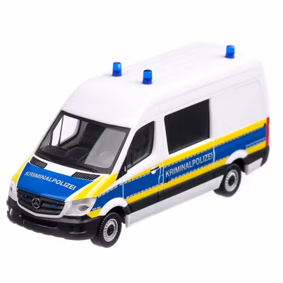 Mercedes-Benz Sprinter 2014 Kriminalpolizei , scara 1:87, alb cu albastru si galben, Herpa-2