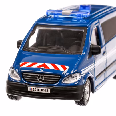 Mercedes-Benz Vito Gendarmerie 2011, macheta autospeciala scara 1:50, albastru, Bburago