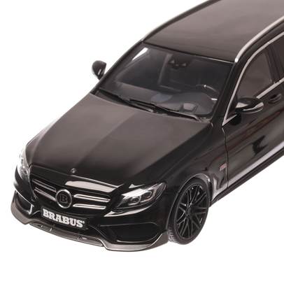 Mercedes-Benz C-Class Model T Brabus B25 2016, macheta auto scara 1:18, negru, GT-Spirit