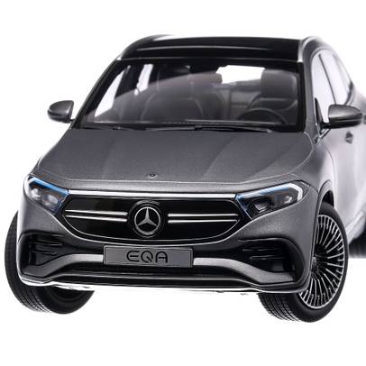Mercedes EQA (H243) 2021, macheta auto scara 1:18, gri mat, NZG