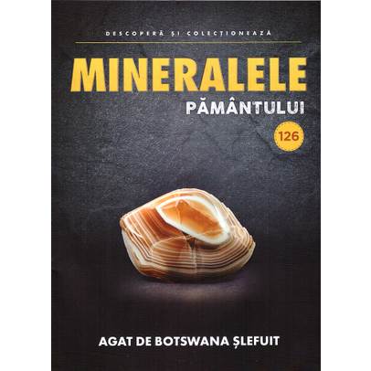 Mineralele pamantului nr.126 - Agat de Botswana slefuit