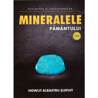 Mineralele pamantului nr.132 - Howlit albastru slefuit