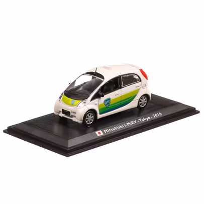 Mitsubishi i-MiEV Tokyo Taxi 2010, macheta Taxi scara 1:43, alb cu verde, Atlas-2