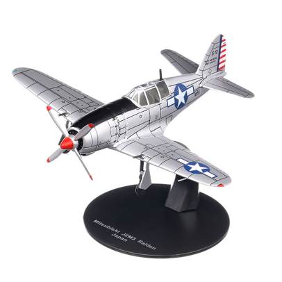 Mitsubishi J2M3 Raiden US Force 1945, macheta avion, argintiu, Magazine Models