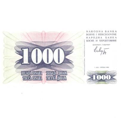 Monede si Bancnote de pe Glob Nr.231 - 1000 de dinari