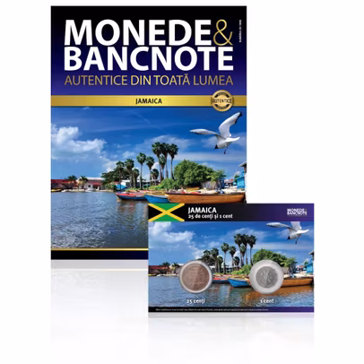 monede Jamaica 25 centi si 1 cent colectie numismatica