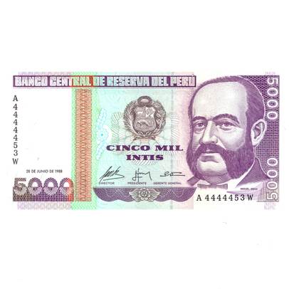 Monede si Bancnote de pe Glob Nr.123 -  5000 de initi