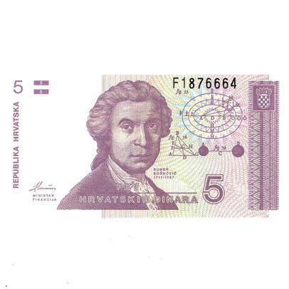 Monede si Bancnote de pe Glob Nr.174 - 5 dinari