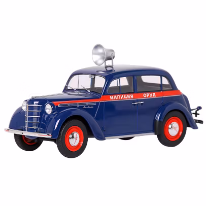Moskvitch 400-420 Militia USSR 1954, macheta auto scara 1:18, albastru, KK Scale