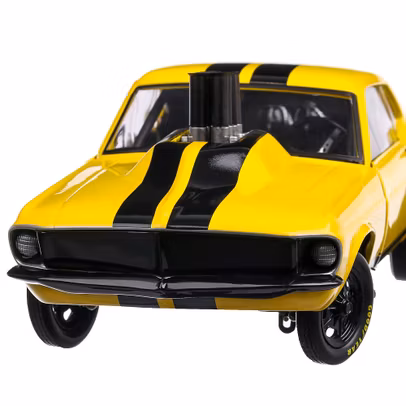 Mustang Gasser 1969, macheta auto scara 1:18, galben, GMP