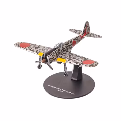 Macheta avion Nakajima Ki-43 II Hayabusa 1943, scara 1:72, camuflaj, Atlas