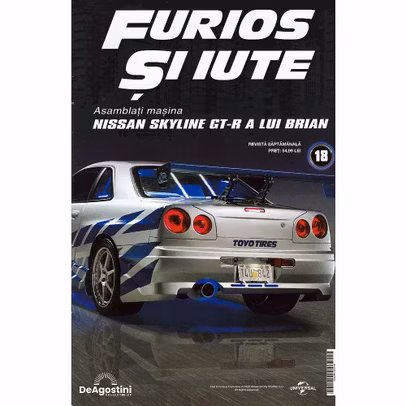 Macheta Nissan Skyline GT-R R34 Nr.18 1:8 DeAgostini Fast Furious