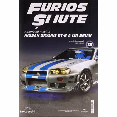 Coperta Macheta Nissan Skyline GT-R R34 Nr.36 DeAgostini Fast & Furious Kit Construibil 1:8