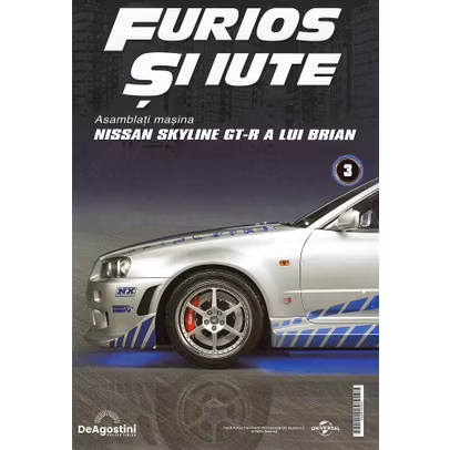 Nissan Skyline GT-R R34 DeAgostini Nr.3 – revistă oficială cu instrucțiuni de montaj