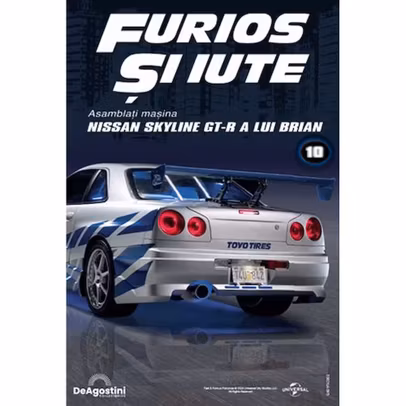 Macheta Nissan Skyline GT-R R34 Nr.10 – Kit 1:8 DeAgostini