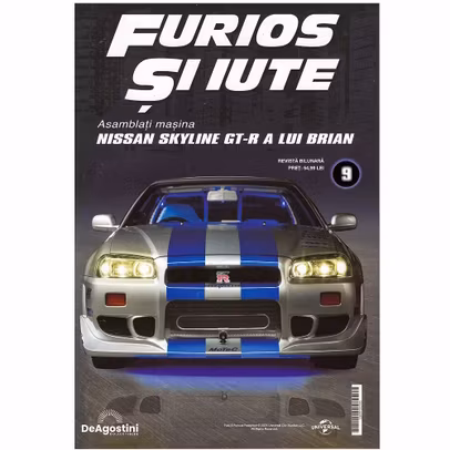 Macheta Nissan Skyline GT-R R34 Nr.9 – Kit 1:8 DeAgostini