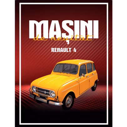 Renault 4 galben macheta 1:60 Masini de neuitat Nr.10
