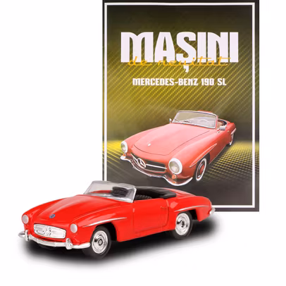 Nr.12 - Mercedes-Benz 190 SL rosu - Masini de neuitat - 1:60