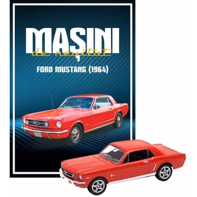 Nr.13 - Ford Mustang 1964 rosu - Masini de neuitat - 1:60