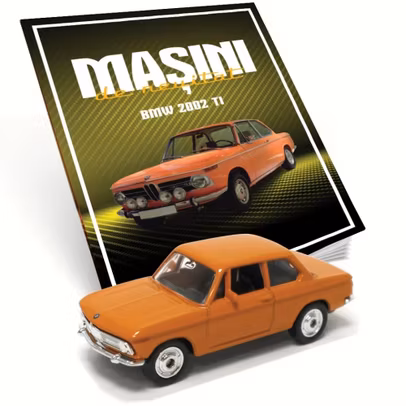 BMW 2002 Ti portocaliu macheta 1:60 Masini de neuitat Nr.16