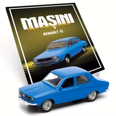Renault 12 albastru macheta 1:60 Masini de neuitat Nr.20