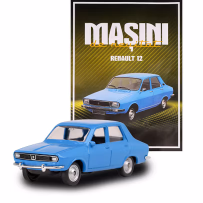 Renault 12 albastru macheta 1:60 Masini de neuitat Nr.20