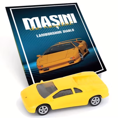 Lamborghini Diablo galben macheta 1:60 Masini de neuitat Nr.21