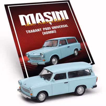 Trabant P601 Universal Kombi albastru deschis macheta 1:60 Masini de neuitat Nr.22