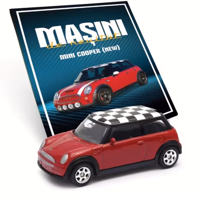 MINI Cooper rosu macheta 1:60 Masini de neuitat Nr.25