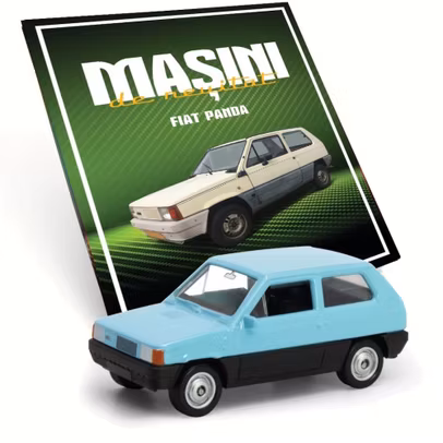 Fiat Panda albastru deschis macheta 1:60 Masini de neuitat Nr.27
