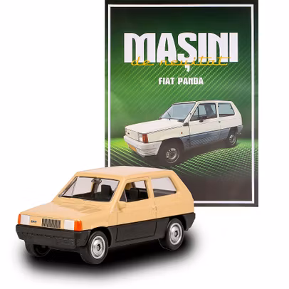Fiat Panda albastru deschis macheta 1:60 Masini de neuitat Nr.27