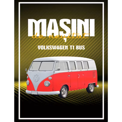 Nr.4 - Volkswagen T1 Bus - Masini de neuitat - 1:60 - revista