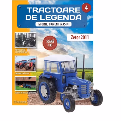 Machetă tractor Zetor 2011 – Nr.4 Tractoare de legendă – 1:43 Hachette